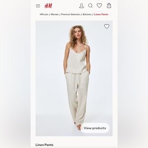 H&M pants- Ivory (Large)